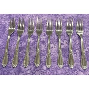 Farberware Majestic Dinner Forks Fork‎ Stainless Steel Flatware Set of 8